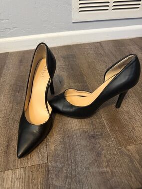 a.n.a Black Pointed Toe Stiletto Heels